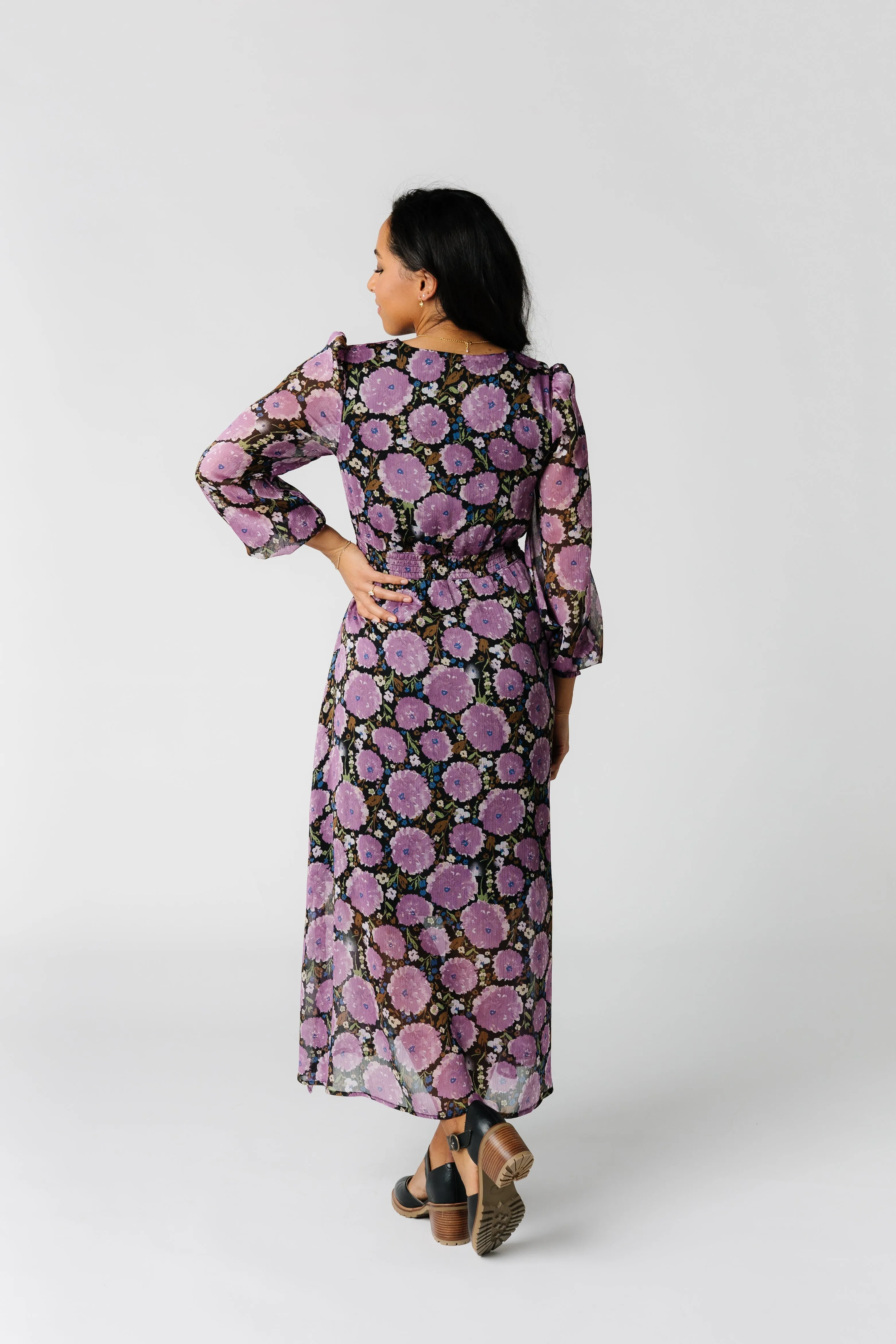 Brass & Roe Beau Smocked-Waist Dress