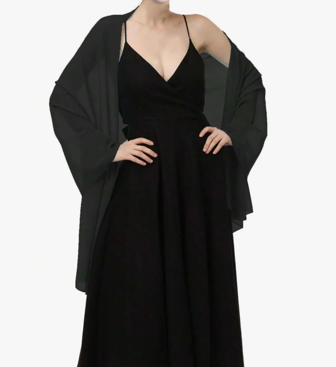Caden Wrap Shawl - Black