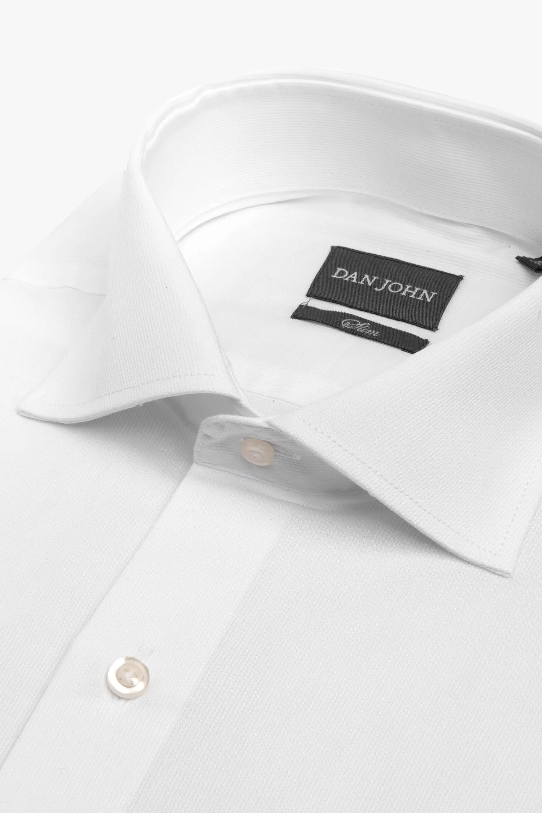 Camicia piquet bianca slim