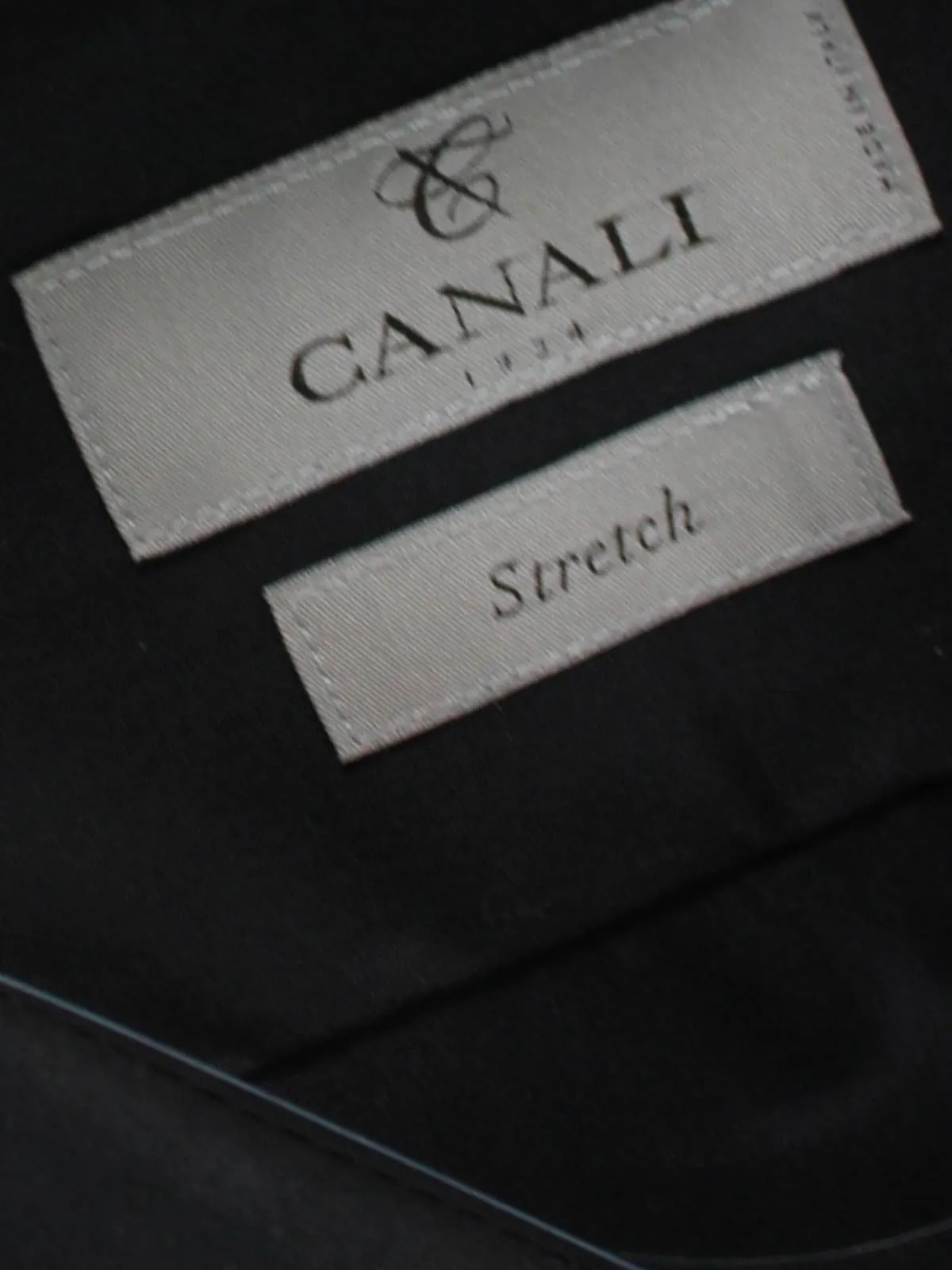 Canali Shirt Black Stretch - Modern Fit 40 - 15 3/4