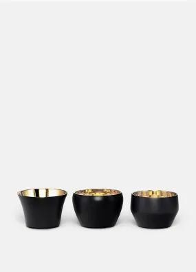 Candle Holder Kin | Set of 3 | Black