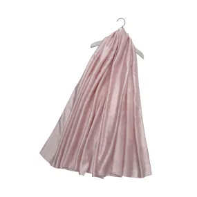 Candy Light Pink Silk Occasion Shawl Scarf