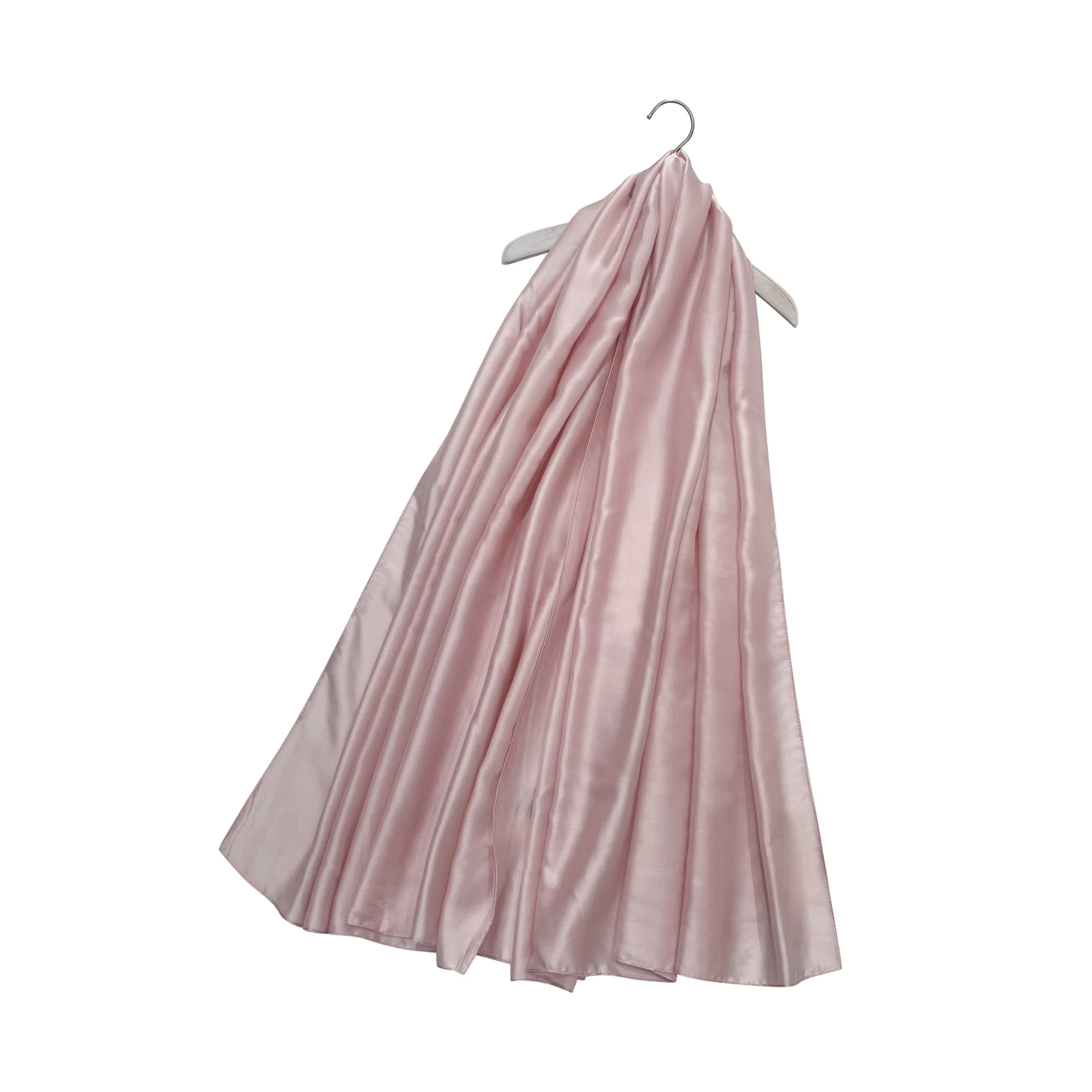 Candy Light Pink Silk Occasion Shawl Scarf