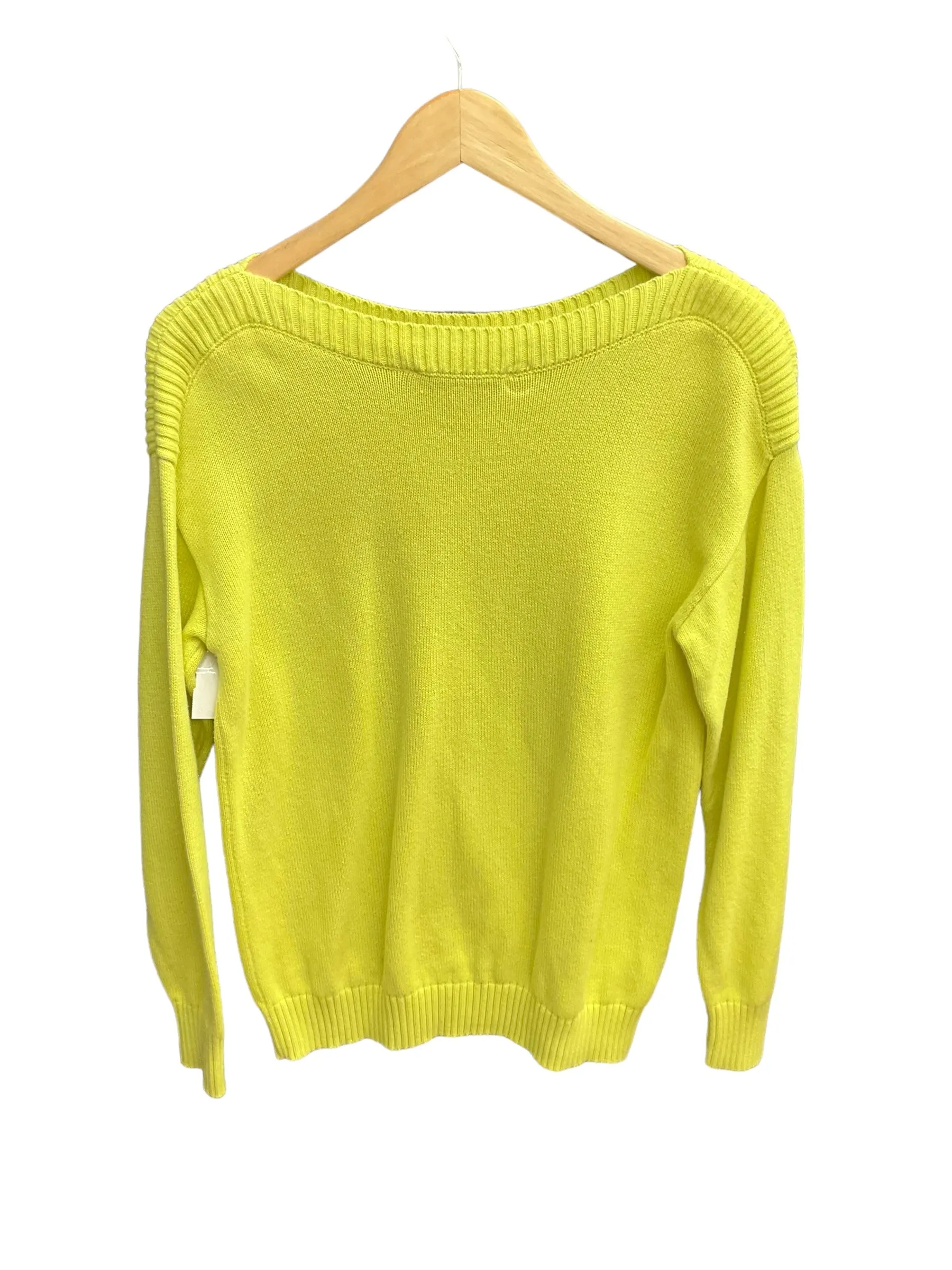 Chartreuse Sweater Loft O, Size S