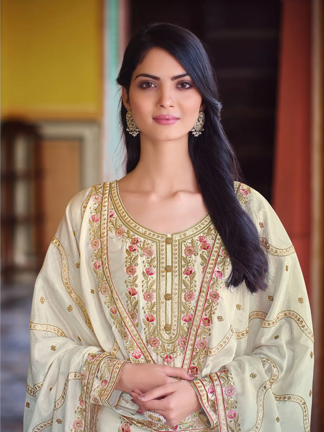 Chinnon Chiffon Embroidery