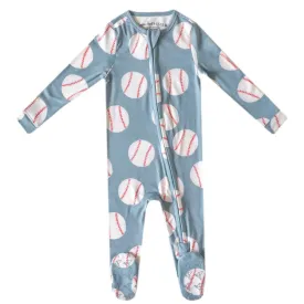 Copper Pearl Zip-Up Footie Pajama | Slugger