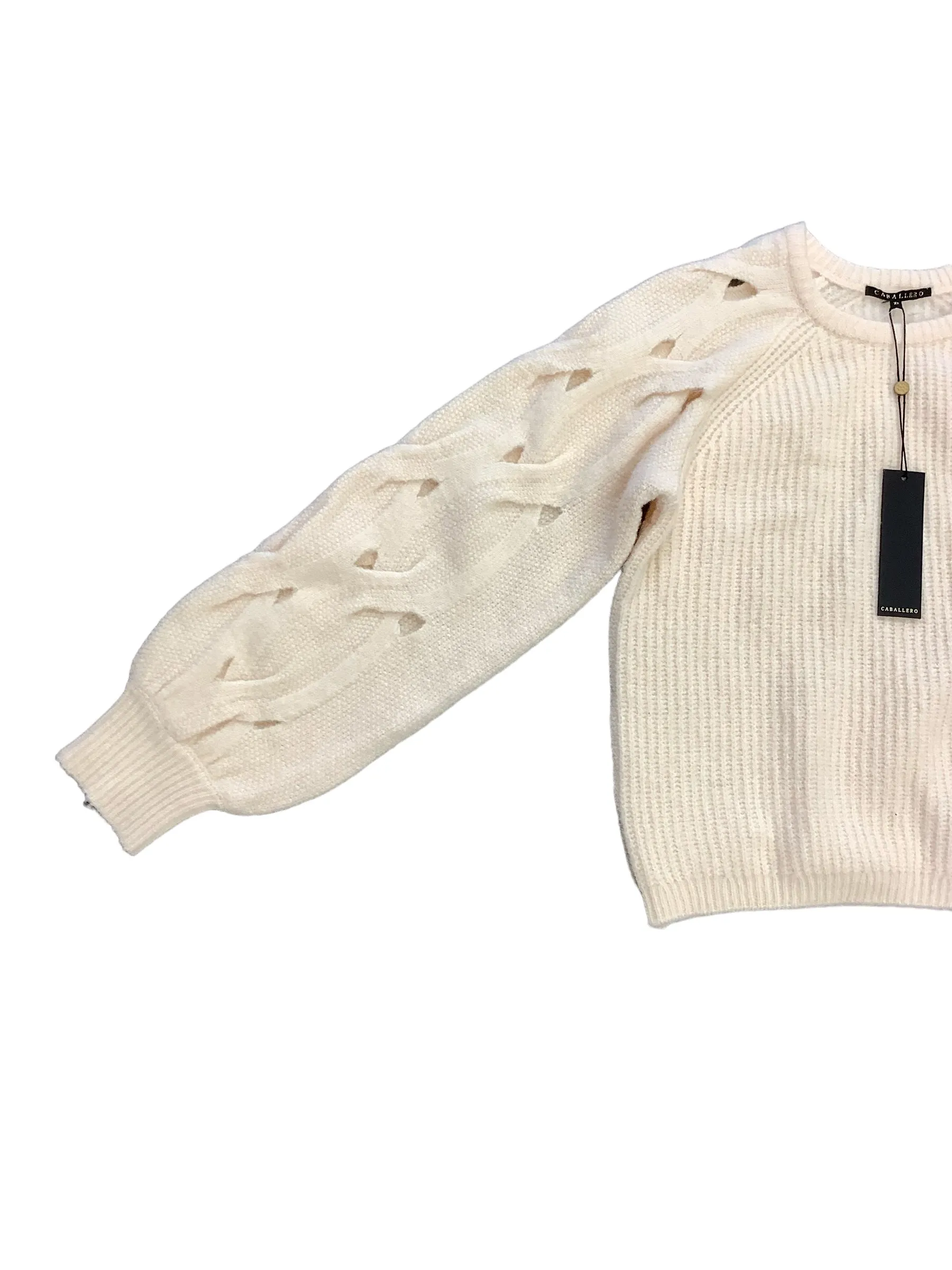 Cream Sweater Caballero, Size Xs