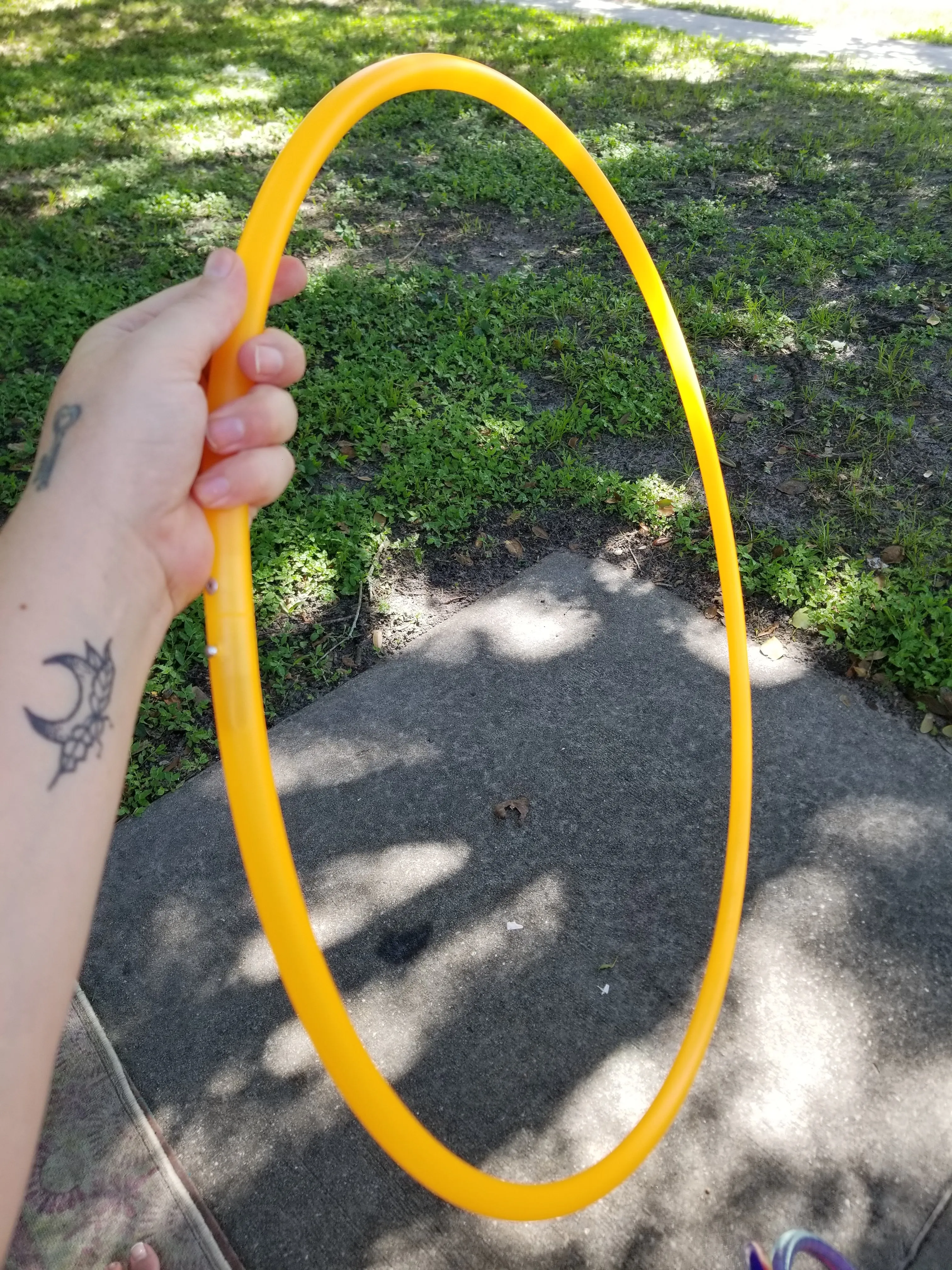 Creamsicle - UV Orange Polypro Bare Hoop 5/8