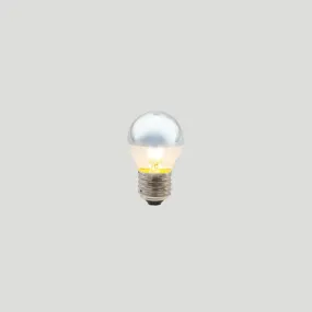Dimmable E27 LED Silver Cap | G45 | 3W | 2200K