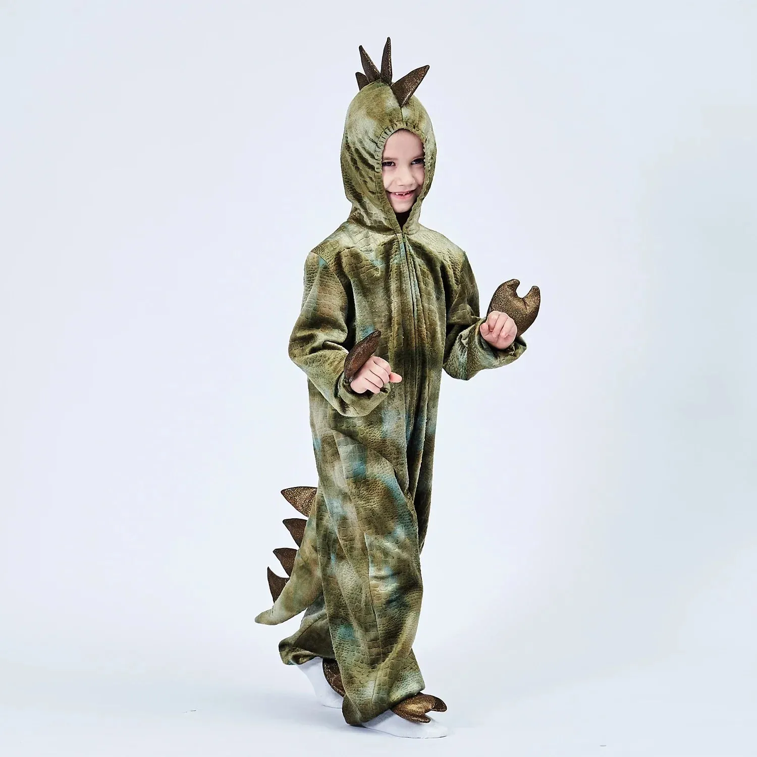 Dinosaur T-Rex Hoodie Jumpsuit Kid Costumes