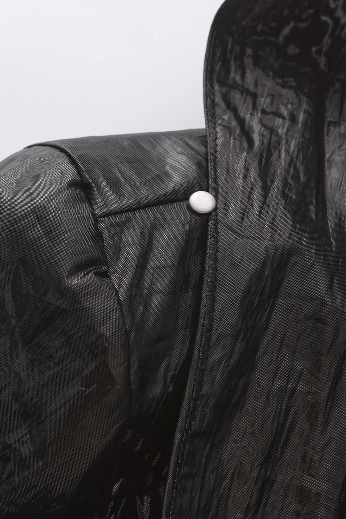 Disark Anniversary Limited Edition Textured Hooded Coat with Pleated Shoulders and Shoulder Pads
