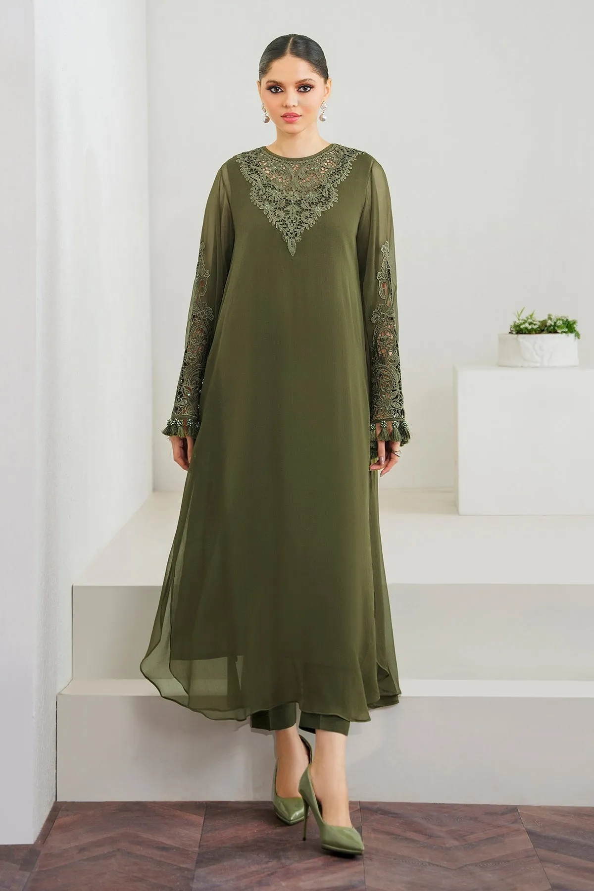EMBROIDERED CHIFFON PR-902
