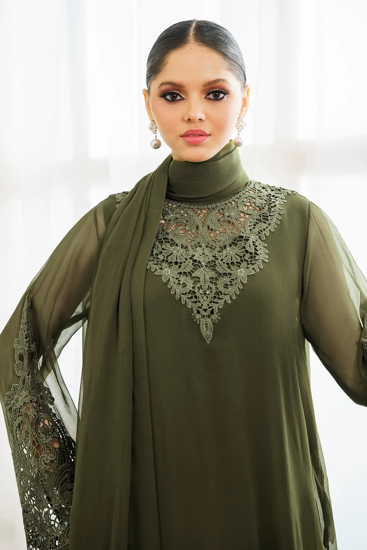 EMBROIDERED CHIFFON PR-902