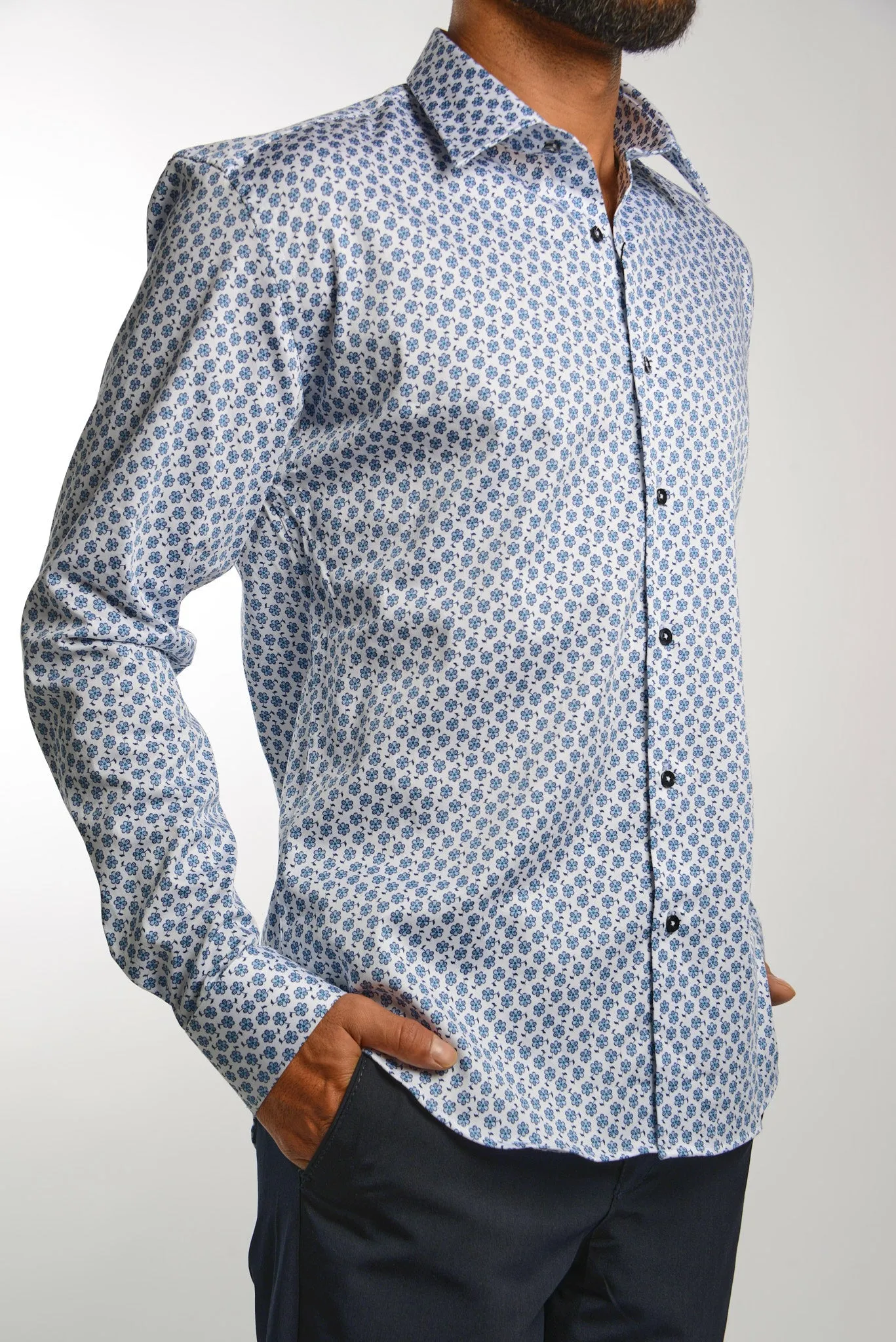 EURO SATEEN LS SPORT SHIRT