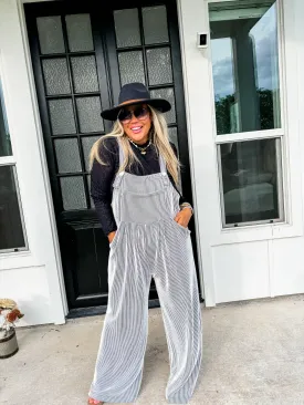 Fall Karli Boho Overalls - Black
