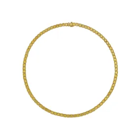 Fancy Intense Yellow Tennis Necklace, 36 CT