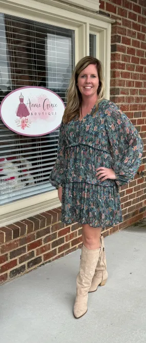 Floral Chiffon Dress