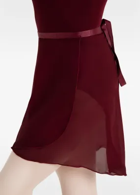 Georgette Saia Transpassada - Burgundy