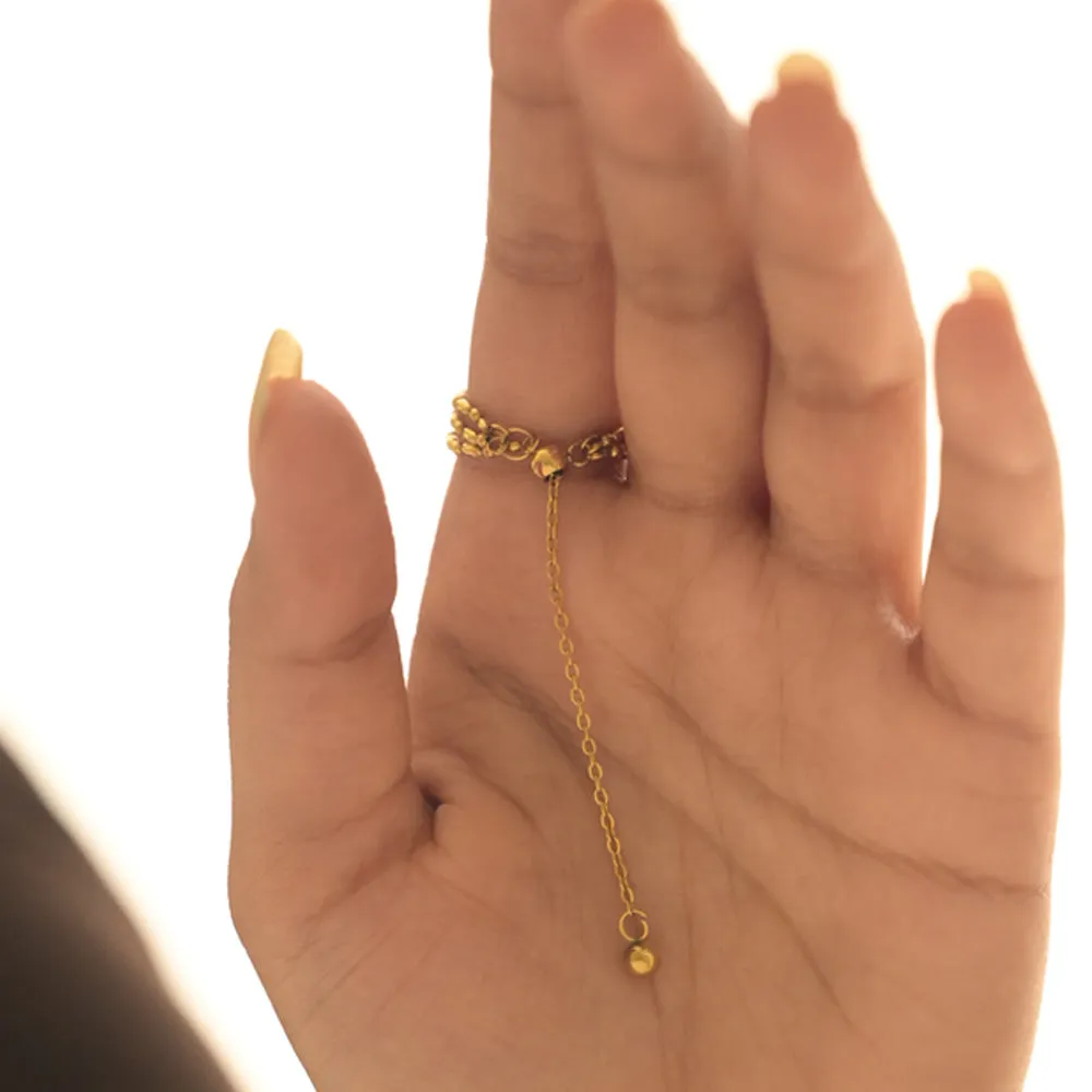 Gilded Twirl Ring