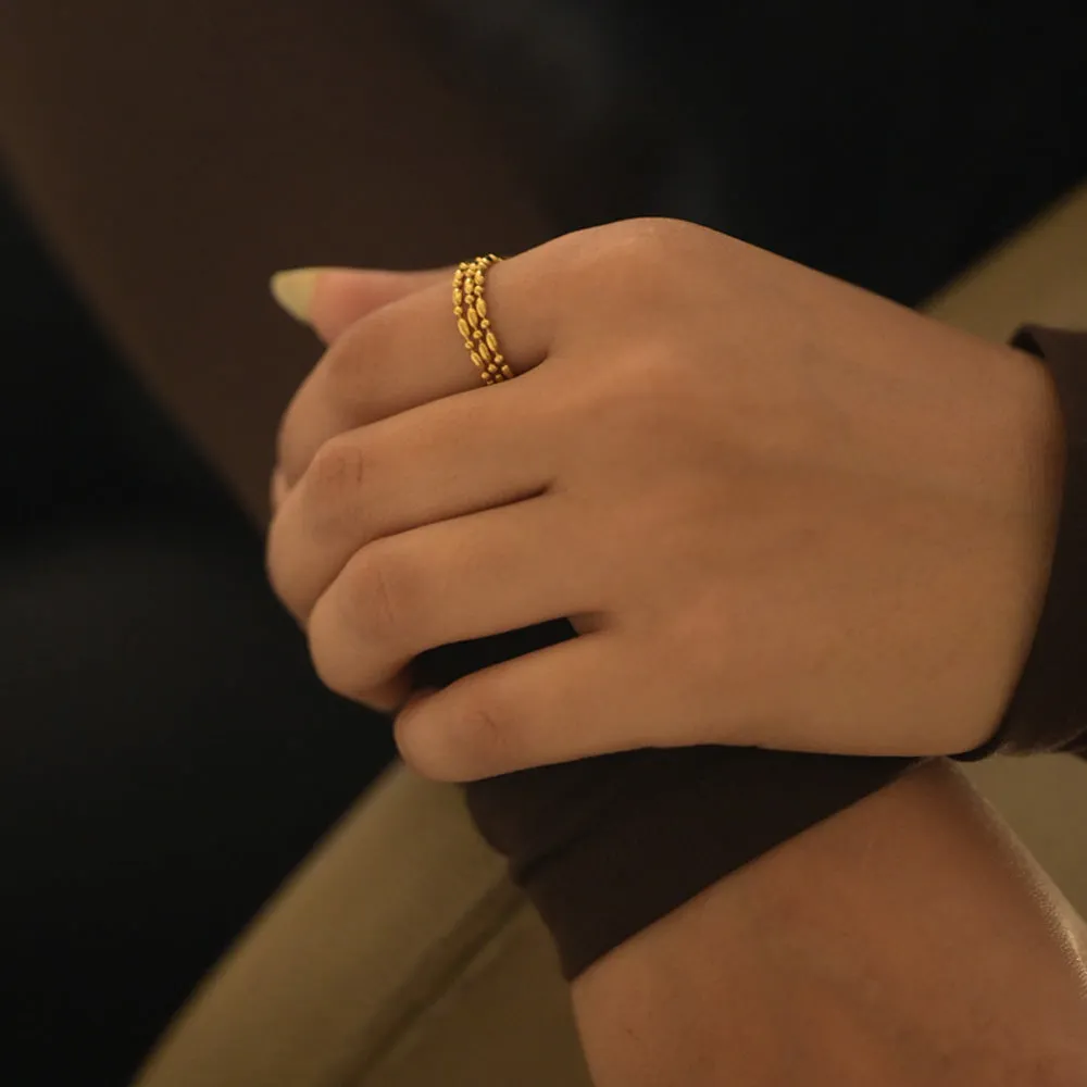 Gilded Twirl Ring