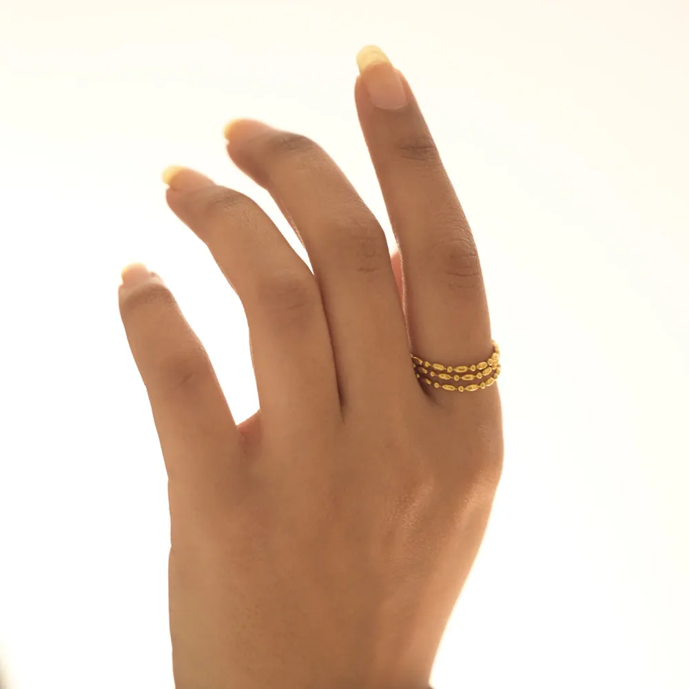 Gilded Twirl Ring