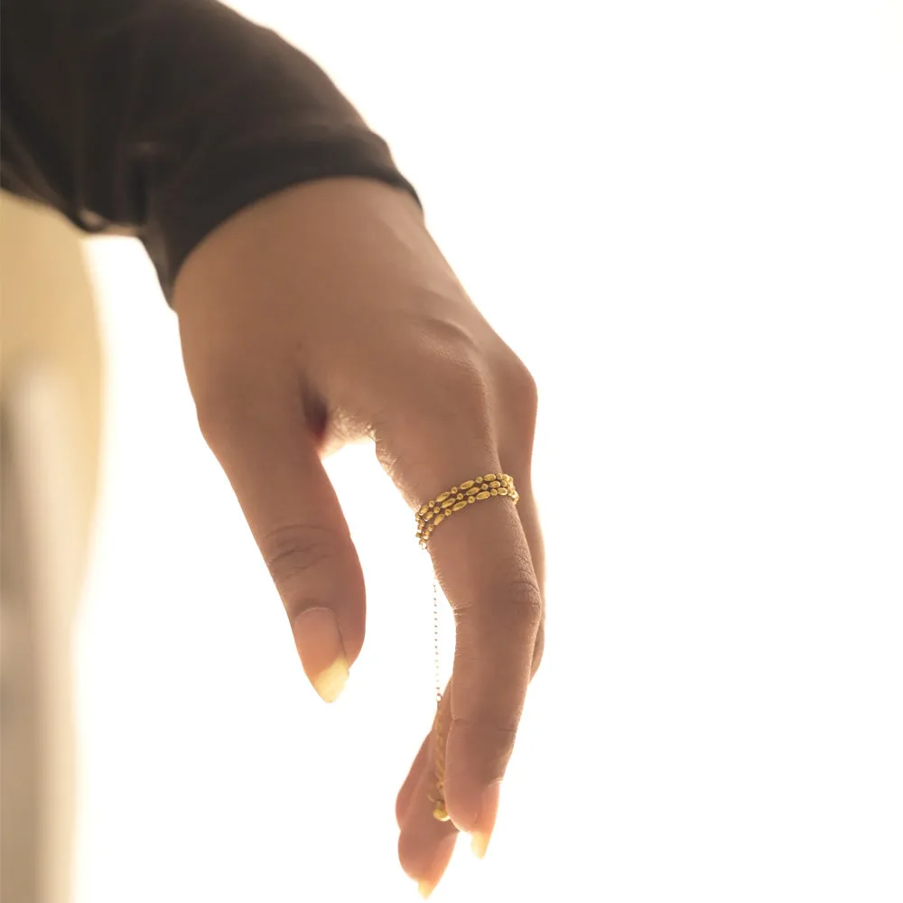 Gilded Twirl Ring