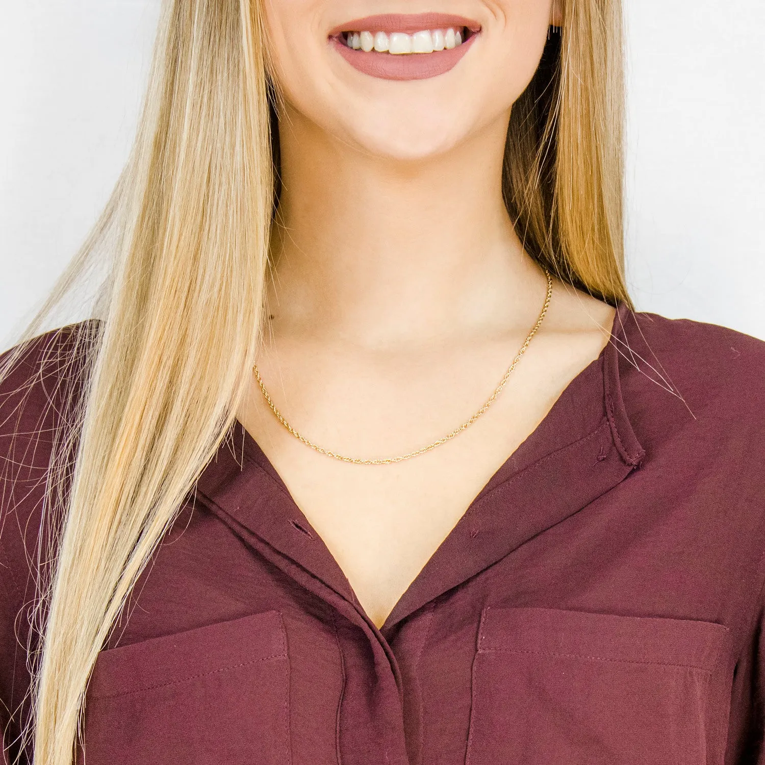 Gold Plated 20 Inch Fancy Chain Necklace