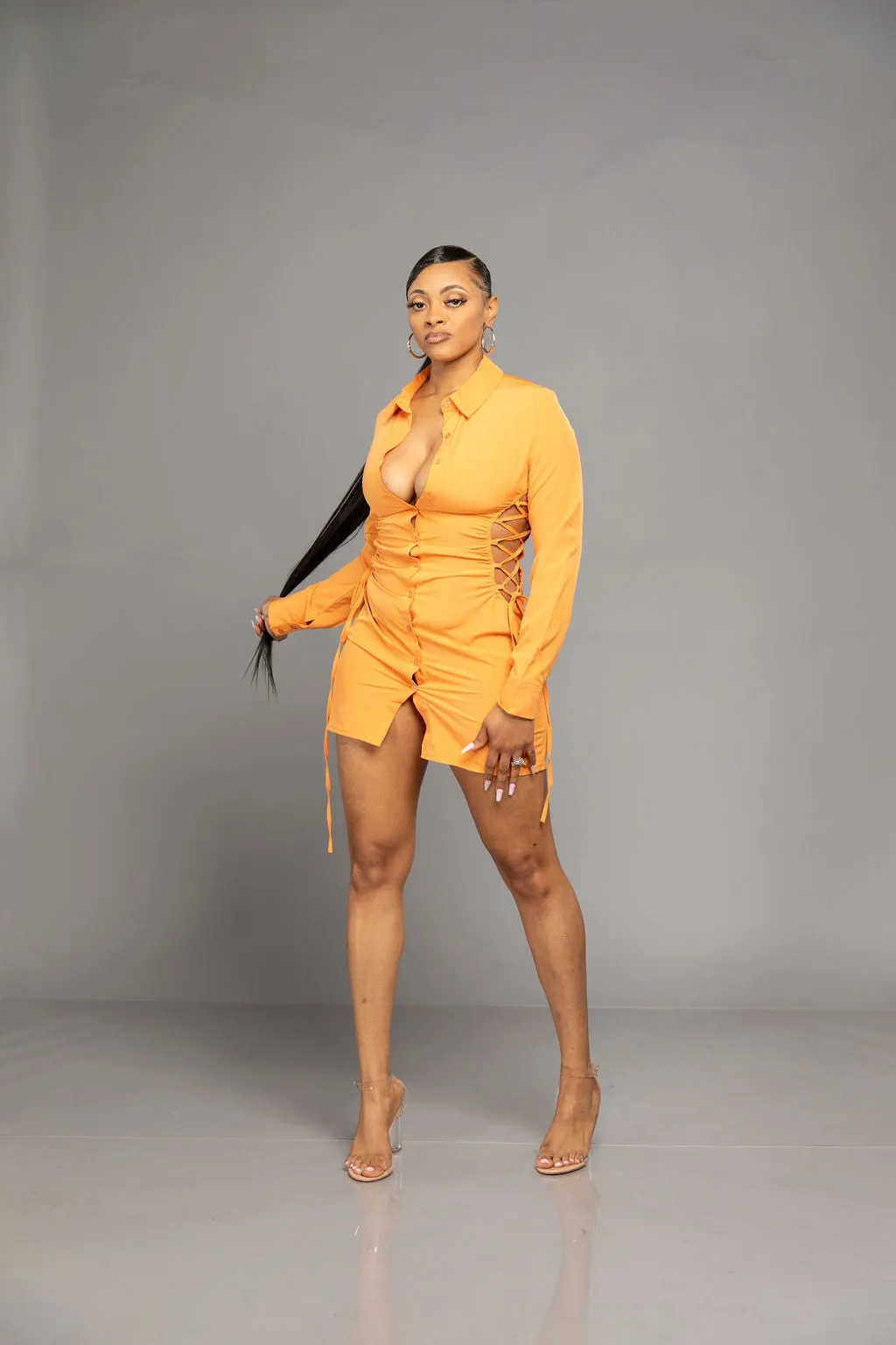Happy Hour Mini Dress- Orange