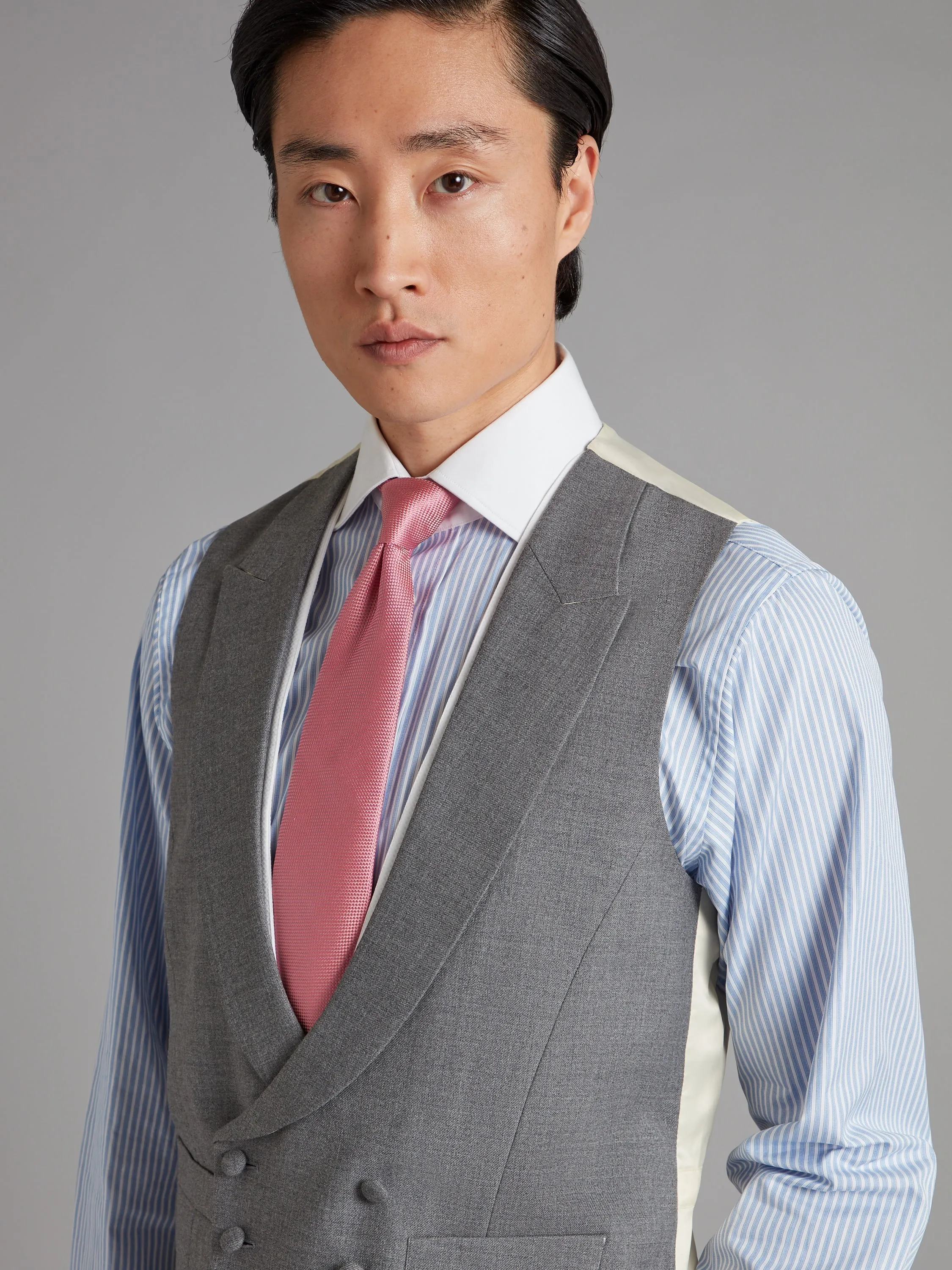 Highgrove Double Breasted Vest - Grey