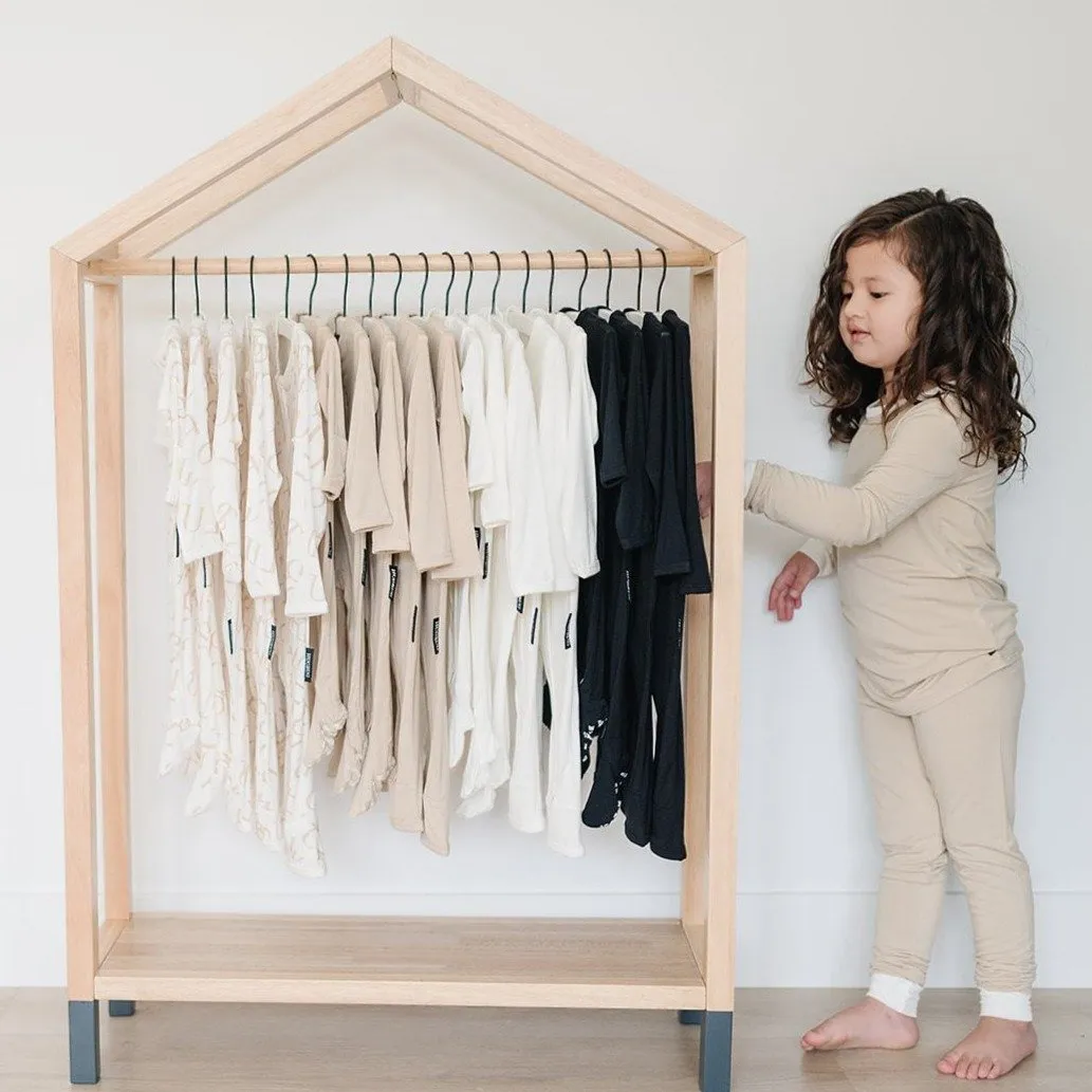 HUGBUG Bamboo Nude/Milk Cuff Pajama Set
