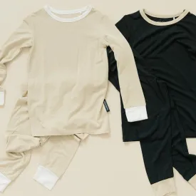 HUGBUG Bamboo Nude/Milk Cuff Pajama Set