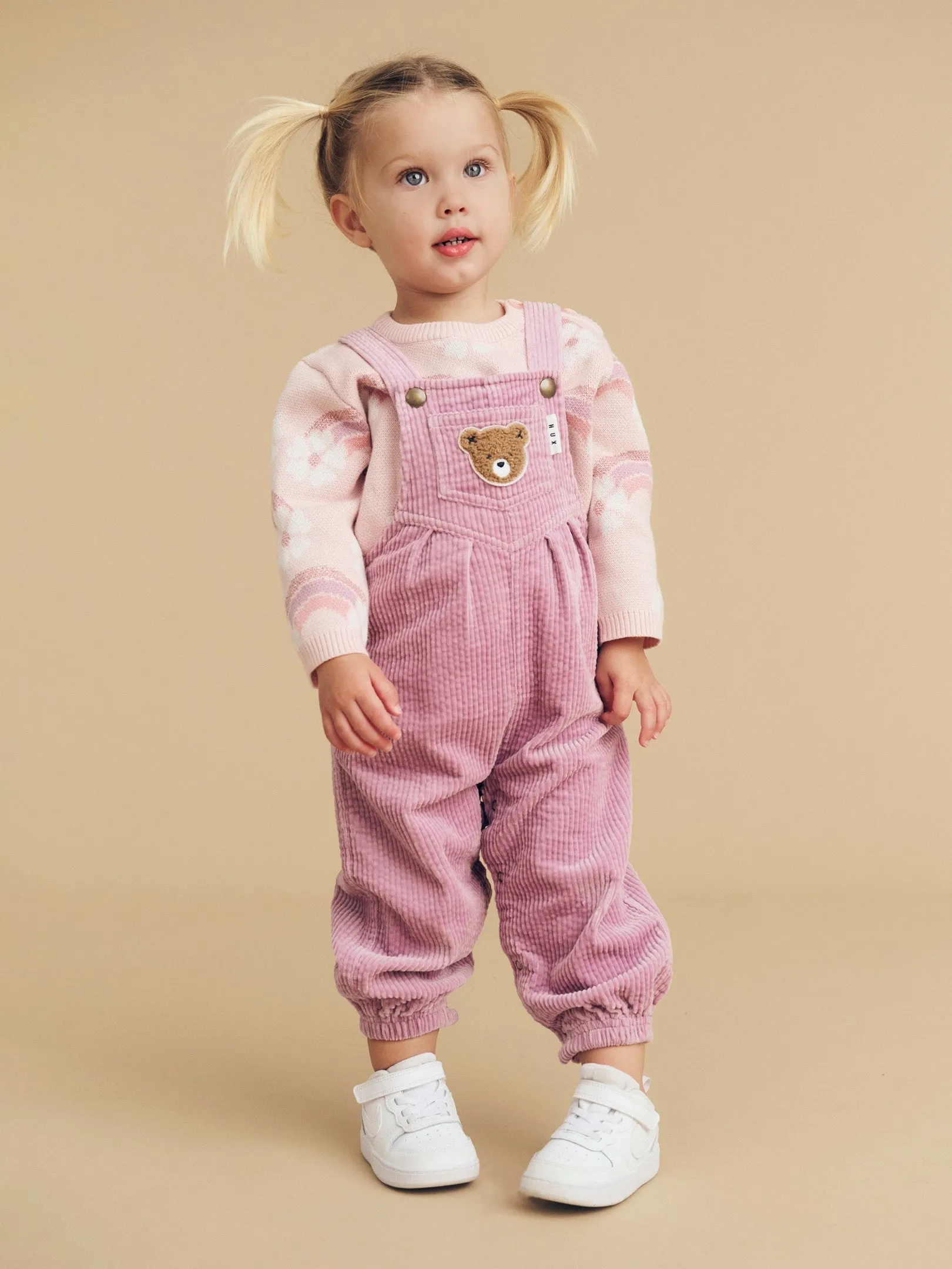 Huxbaby Cord Overalls - Orchid