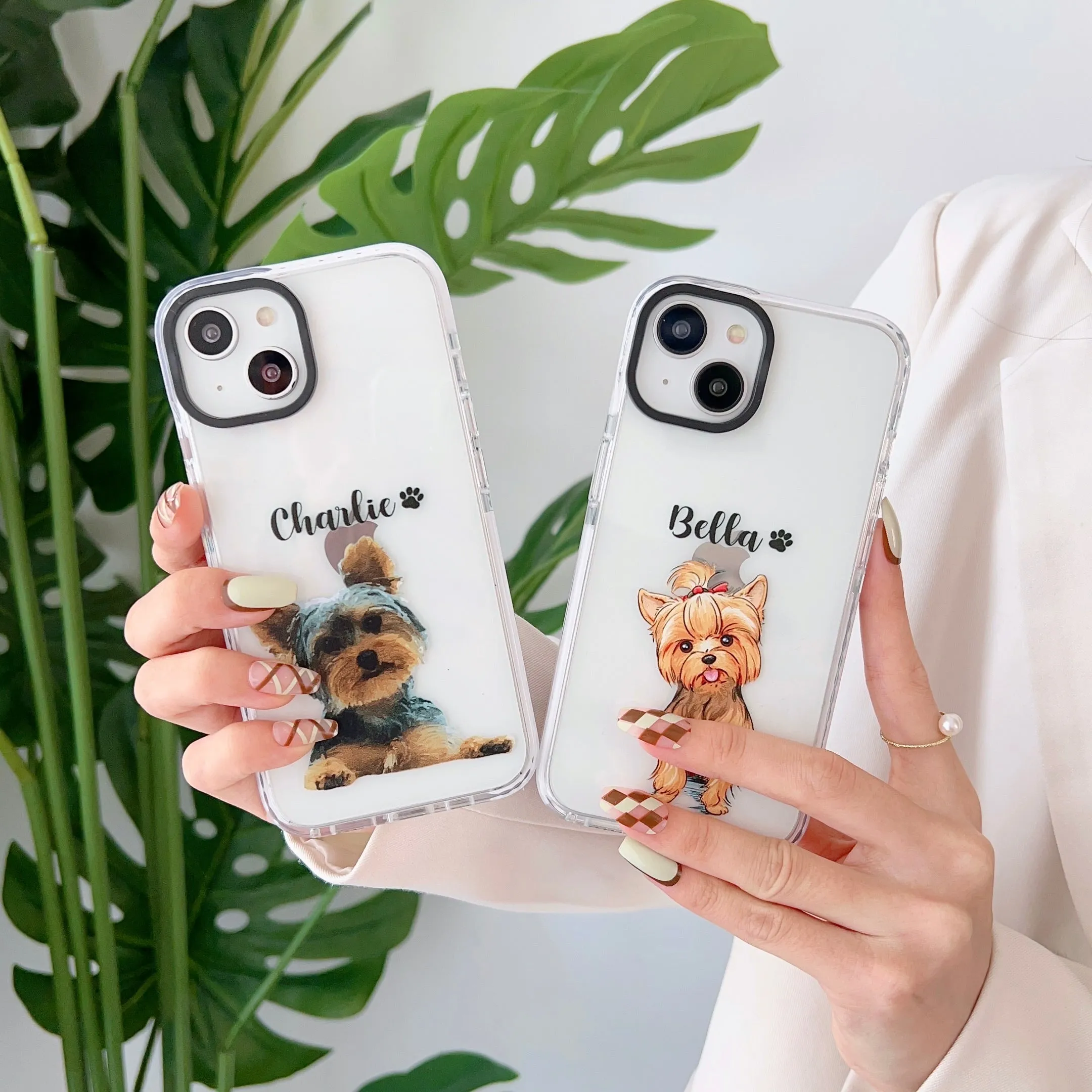 iPhone Impact Proof Customised Silicon Case ( Cute Dog Caricature )