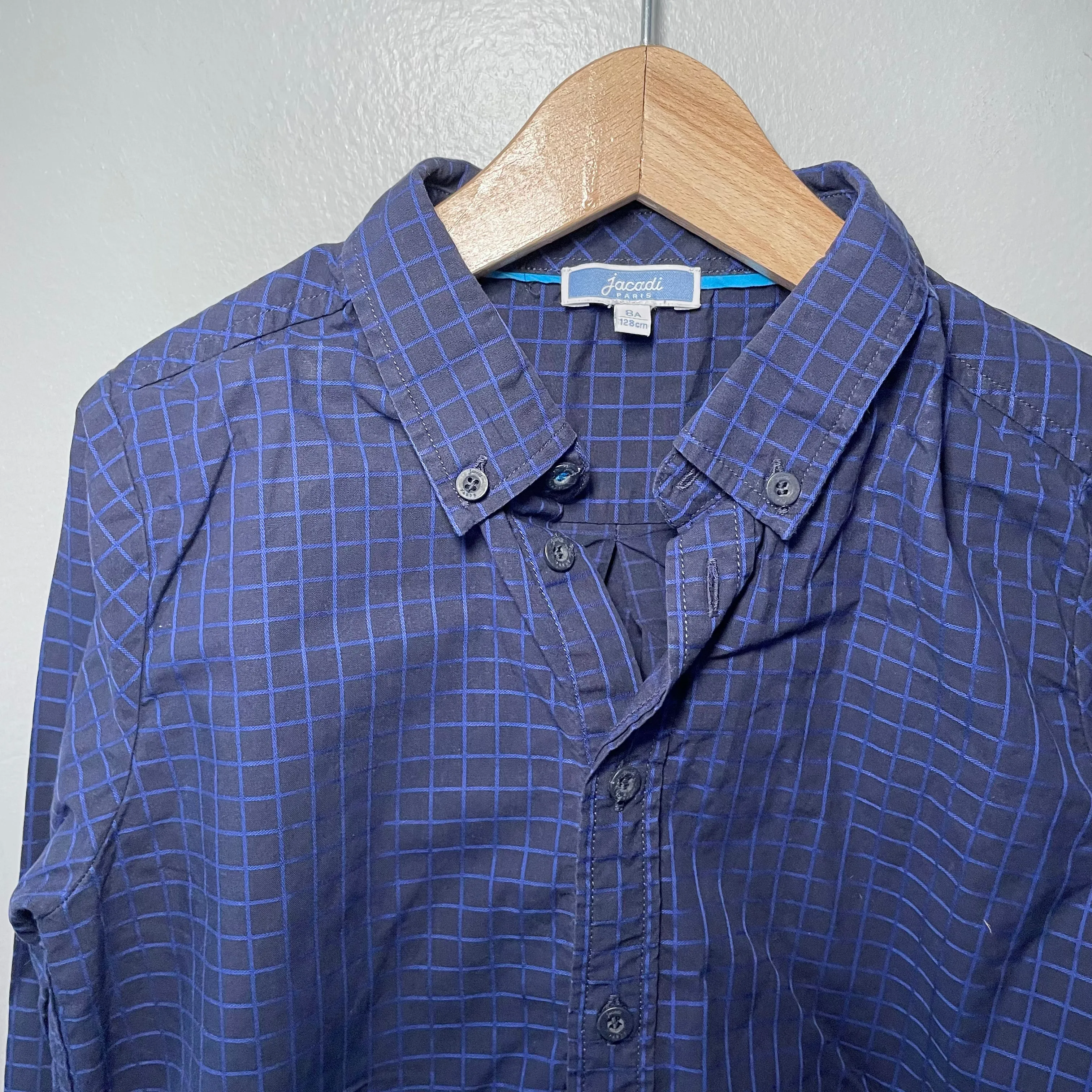 Jacadi / Navy dress shirt / 8Y