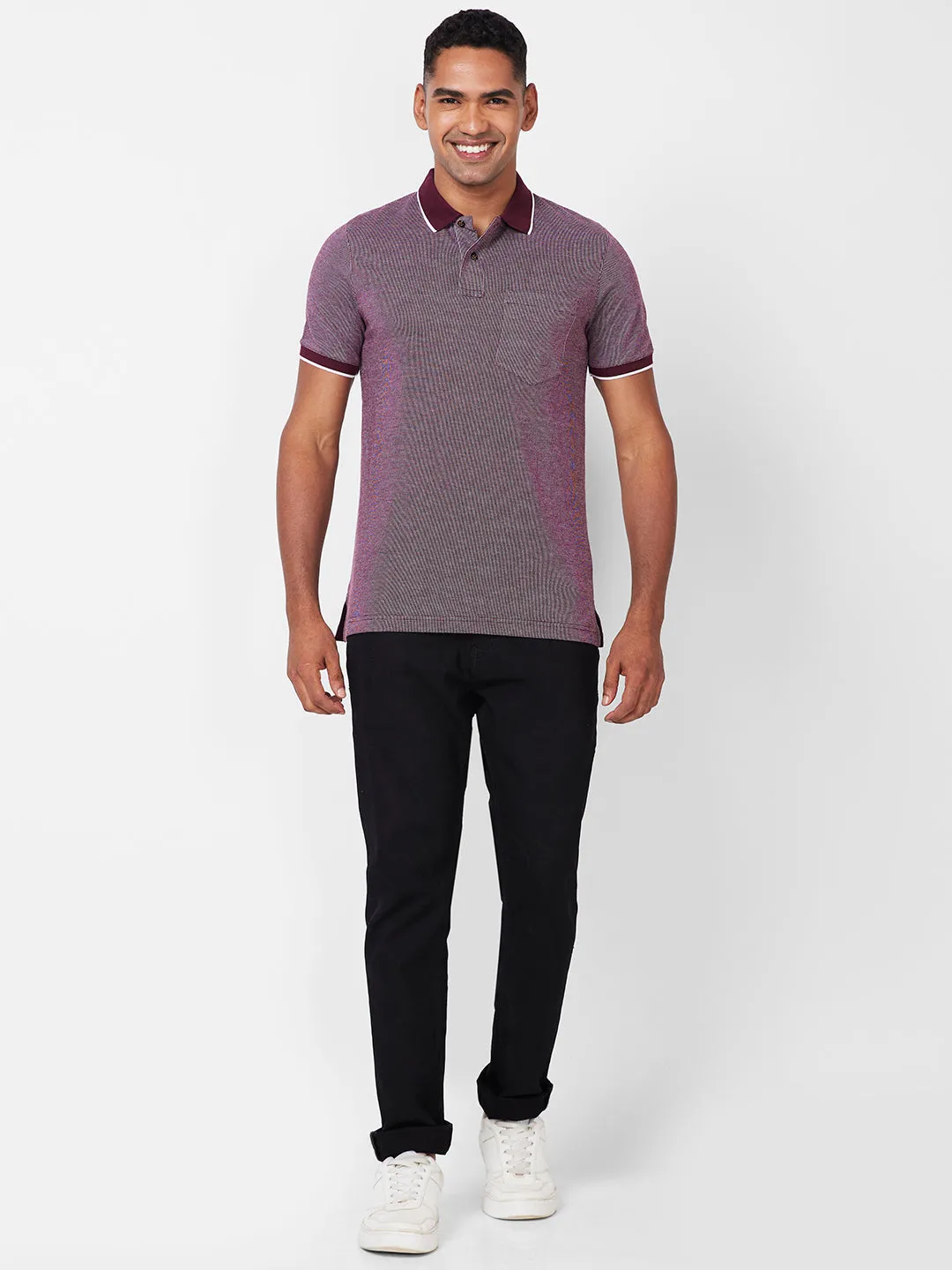 Jacquard Texture Polo