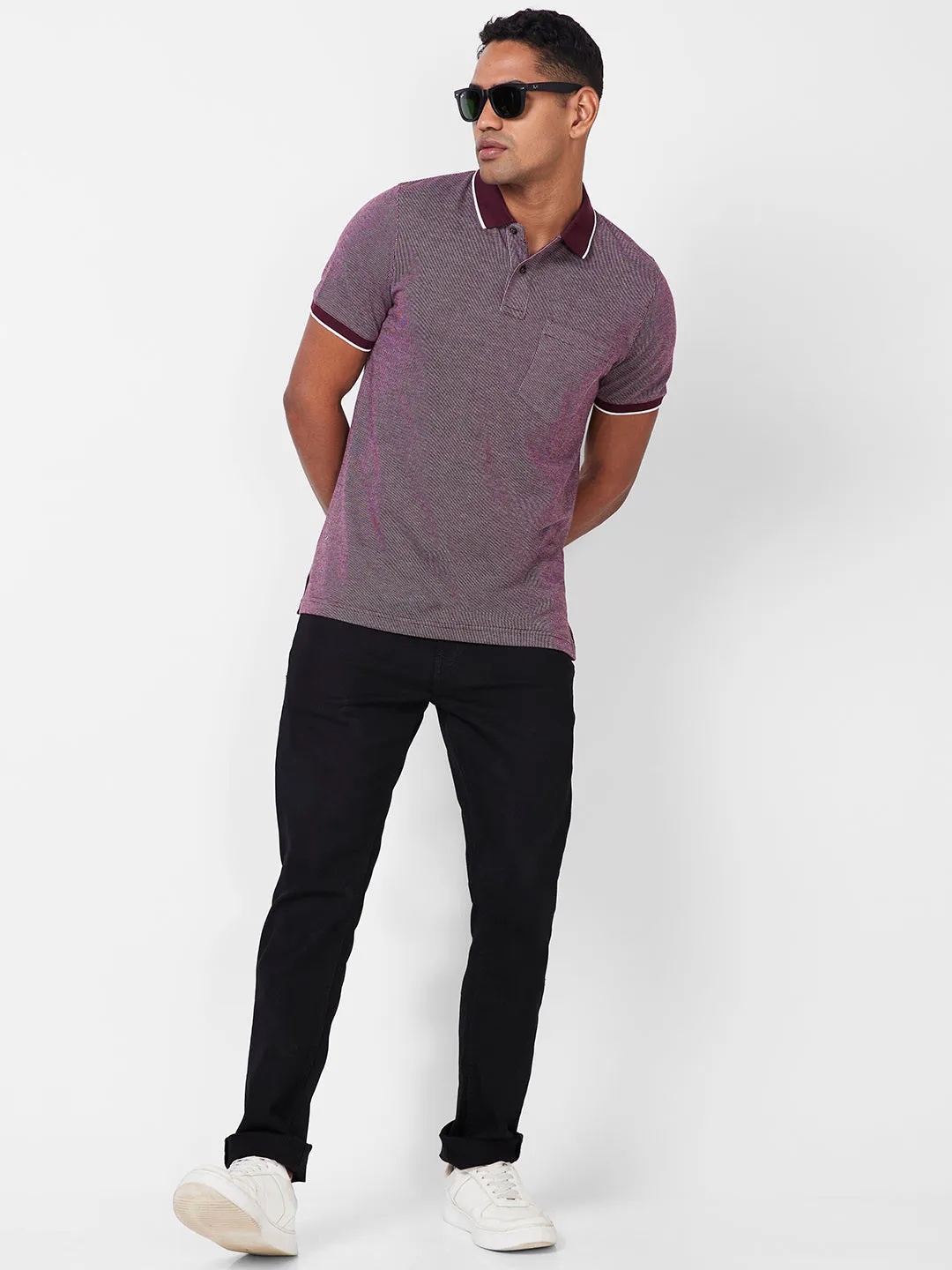 Jacquard Texture Polo