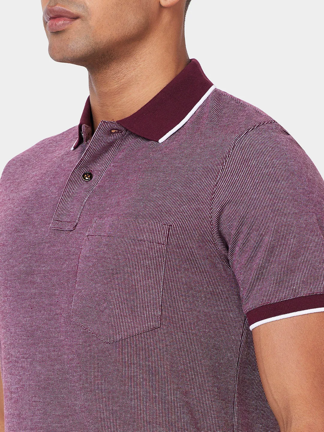 Jacquard Texture Polo