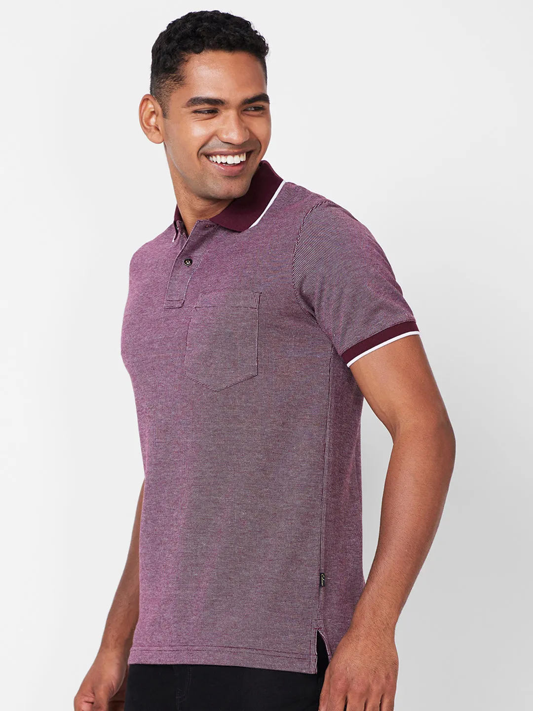 Jacquard Texture Polo