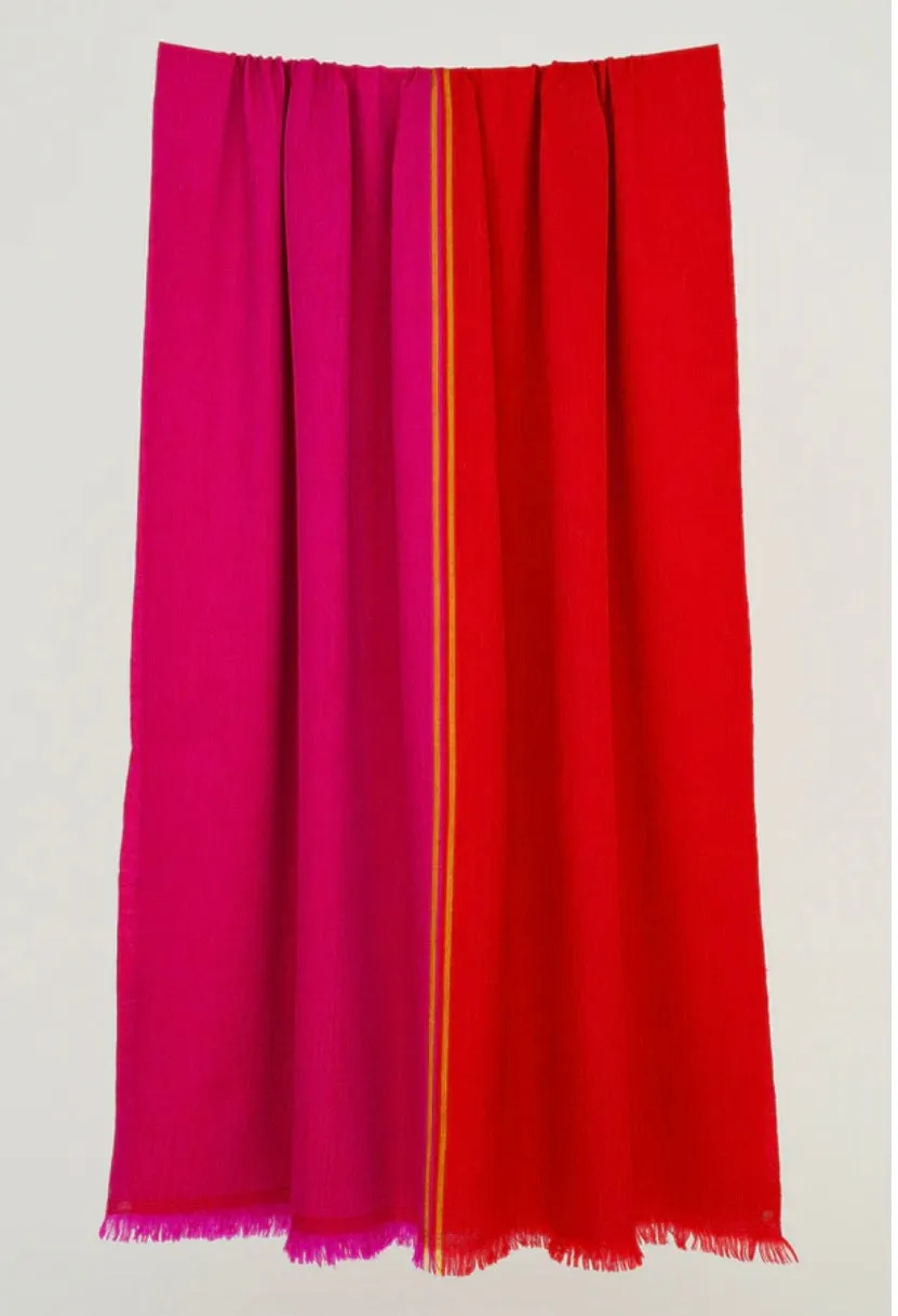 KASHMIR LOOM~ Fifty fifty shawl