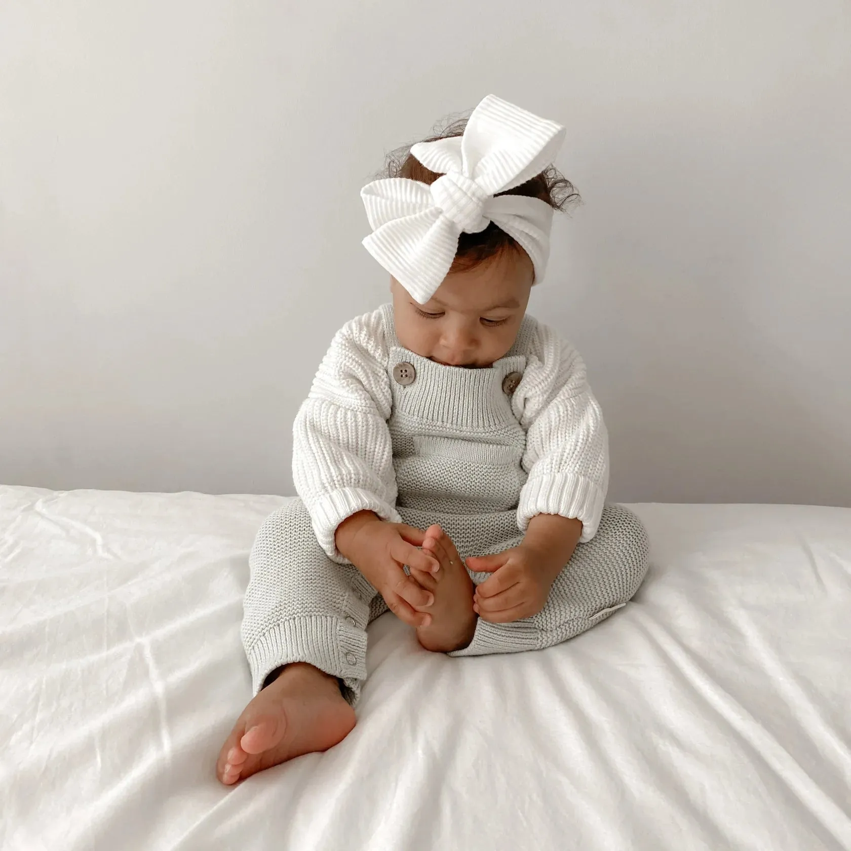Knit Pocket Overalls | Sage