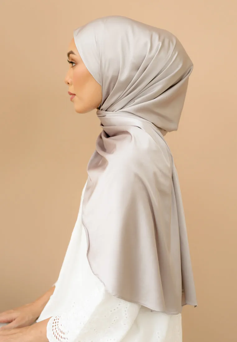Laila Half Moon Shawl (Grey)
