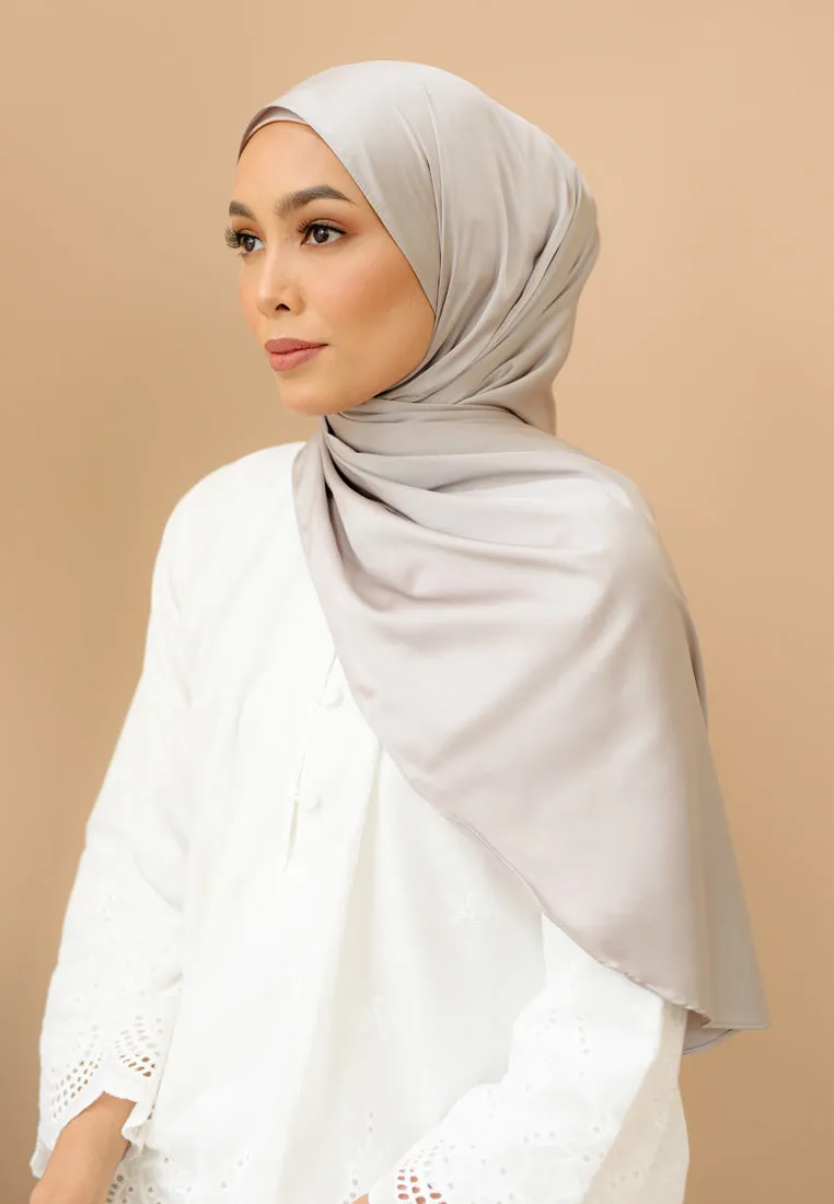 Laila Half Moon Shawl (Grey)