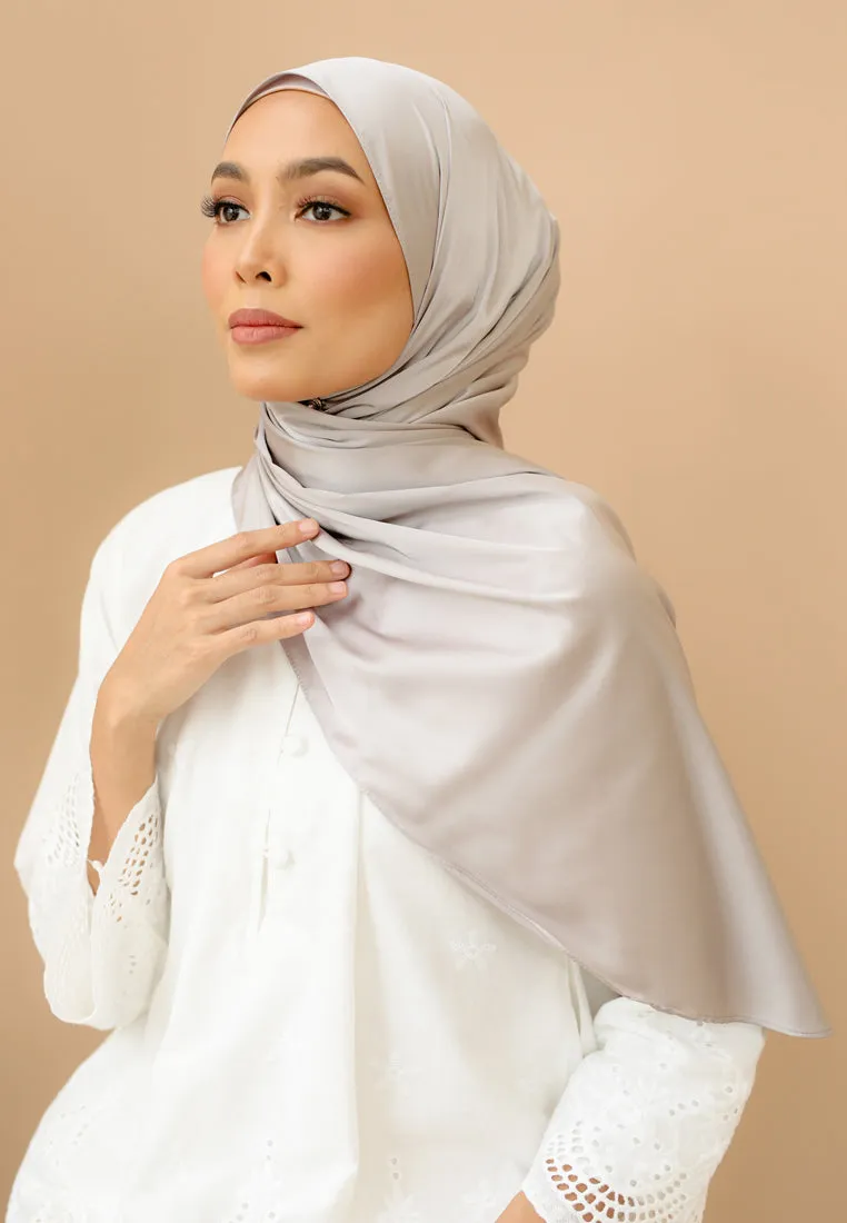 Laila Half Moon Shawl (Grey)
