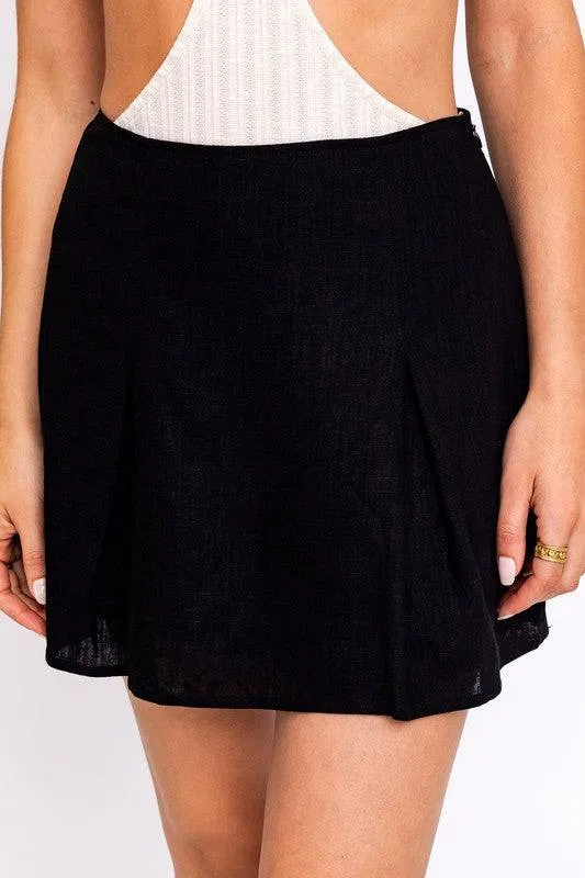 Lauren Pleated Mini Skirt