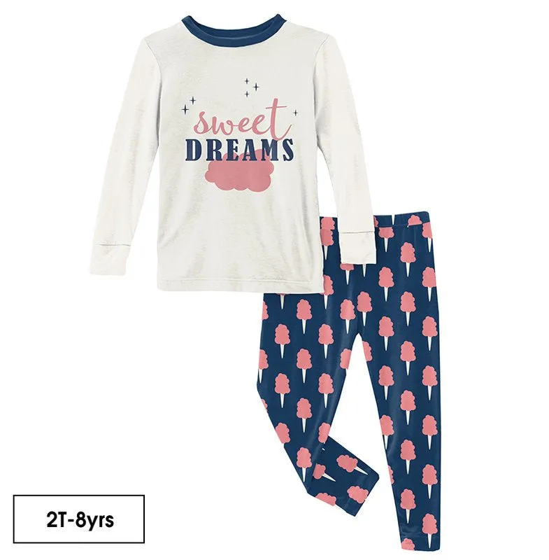 Long Sleeve Graphic Tee Pajama Set
