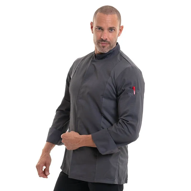 Long Sleeve Gray Cook Coat - Siaka - Robur
