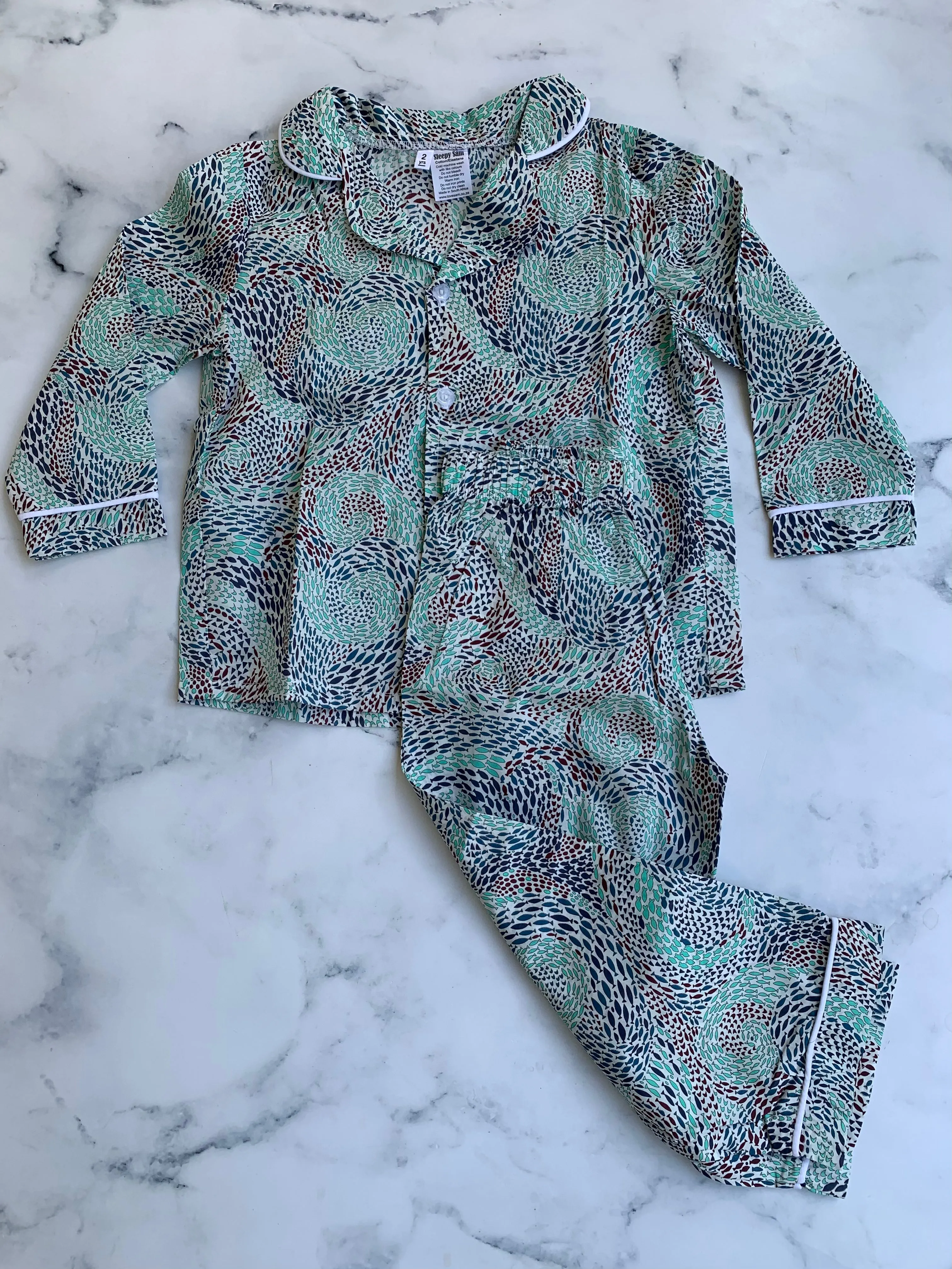 Long Sleeve Swirls Pajamas