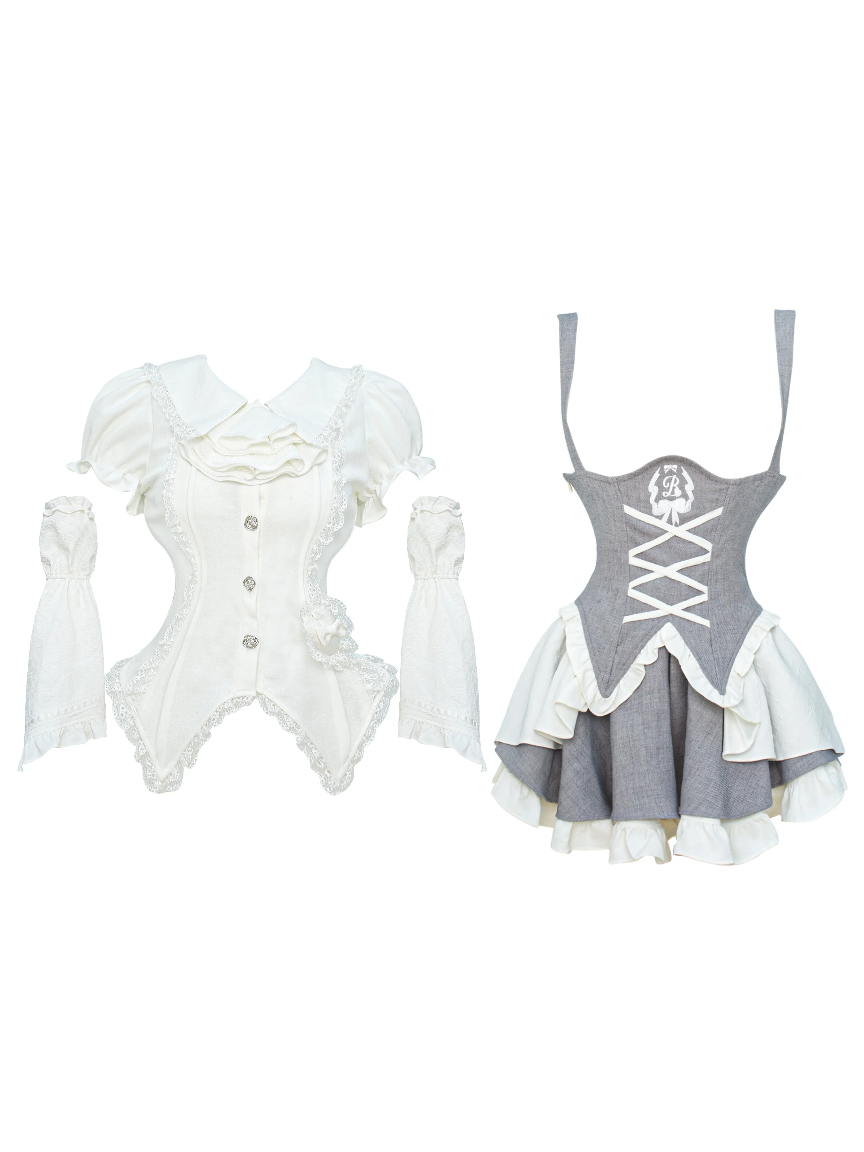 Moonlight puppet top   overalls skirt