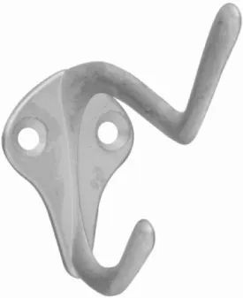 National Mfg N830-162 Satin Nickel Coat & Hat Hook - Quantity of 20