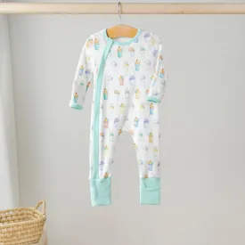 Nola Tawk - Snoballs Organic Cotton Zip Up Pajamas